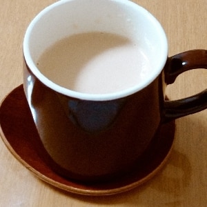 黒蜜でほうじ茶ラテ